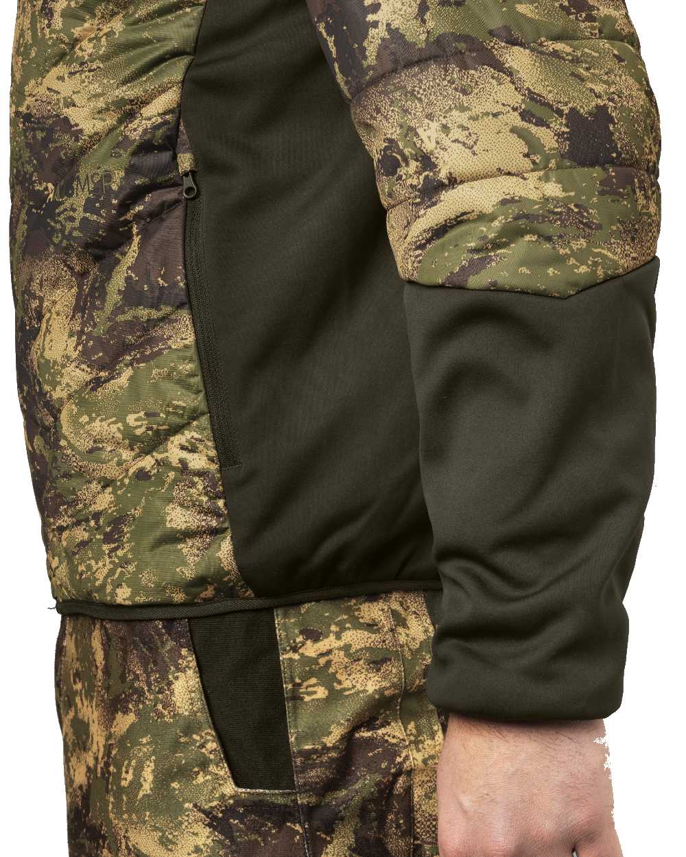 Axis Forest coloured Harkila Heat Camo Jacket on white background 