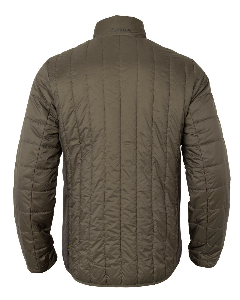 Willow Green Shadow Brown coloured Harkila Heat Insulated Jacket on white background 