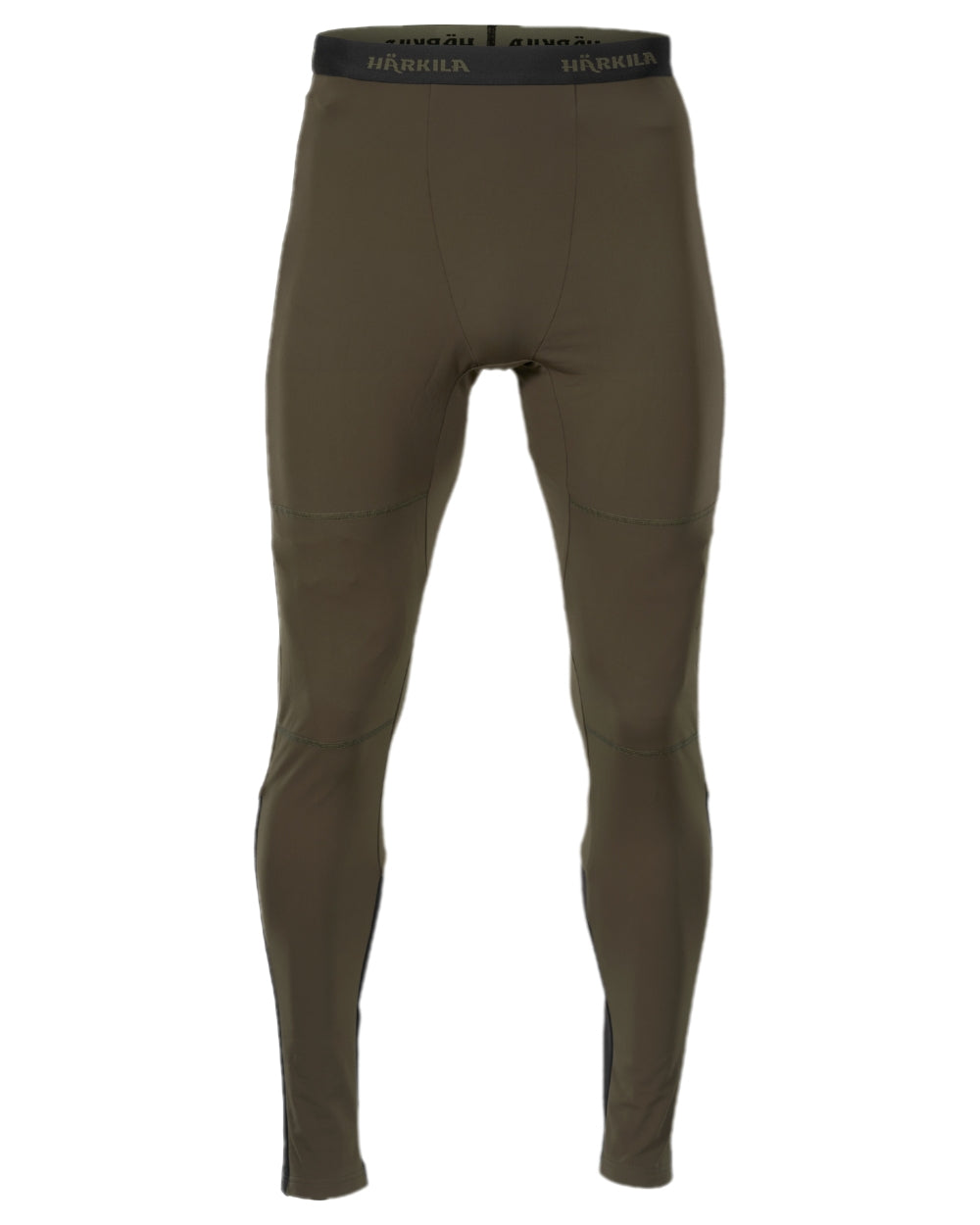 Willow Green Black Coloured Harkila Heat Long Johns on white background 