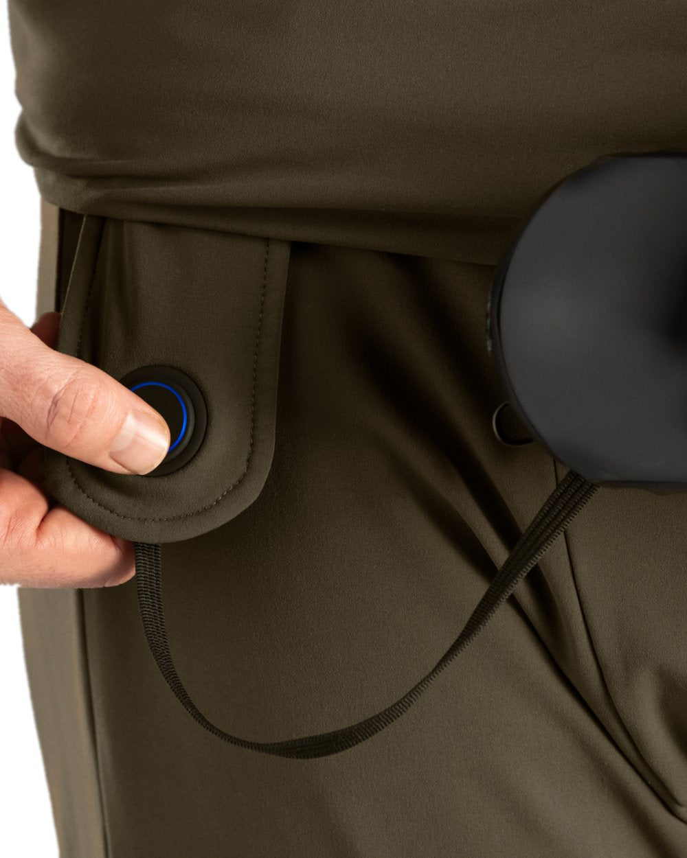Willow Green Black Coloured Harkila Heat Long Johns on white background 