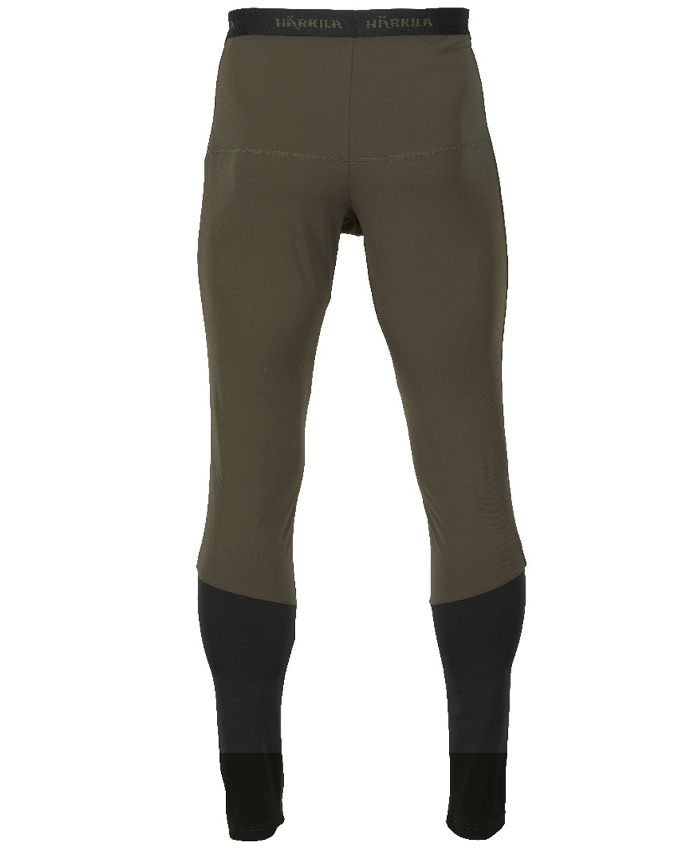 Willow Green Black Harkila Heat Long Johns on white background 