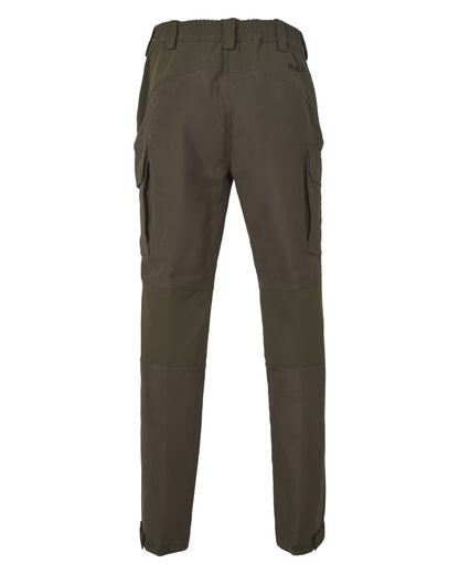 Willow Green Brown Coloured Harkila Hill Trousers on white background 