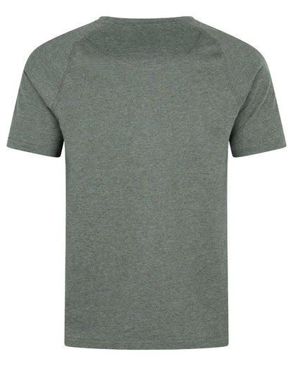 Green Melange coloured Harkila Instinct Short Sleeve T-Shirt on white background 