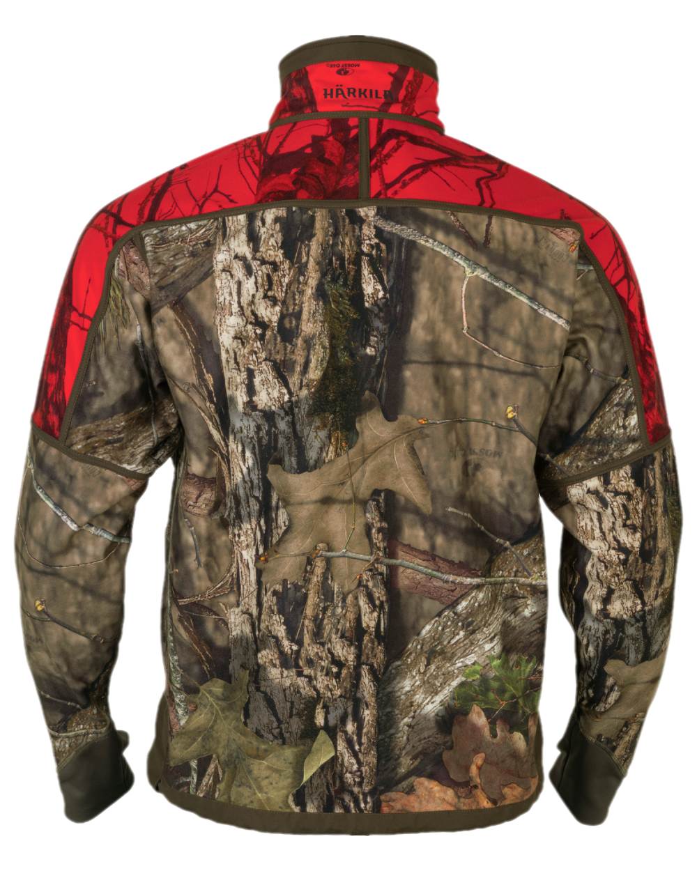 Hunting Green Mossy Oak Break-up Country Coloured Harkila Kamko Camo Reversible WSP Jacket on white background 