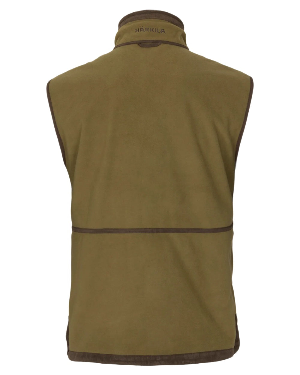 Dark Olive Sea Blue Coloured Harkila Kamko Estate WSP Reversible Waistcoat on white background 