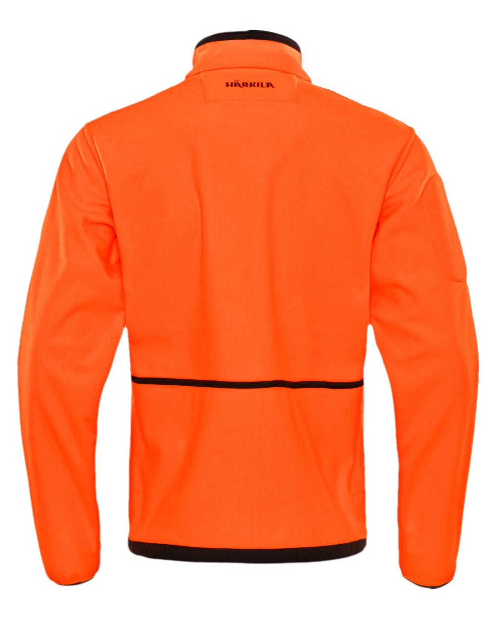 Hunting Green Orange Blaze Coloured Harkila Kamko Fleece on white background 