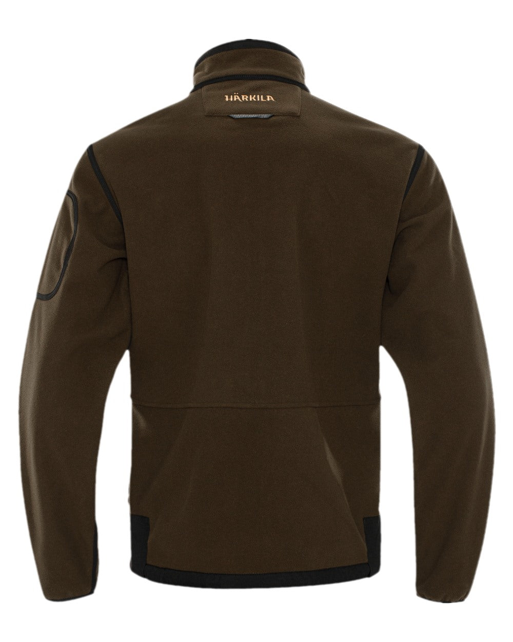 Hunting Green Orange Blaze Coloured Harkila Kamko Fleece on white background 