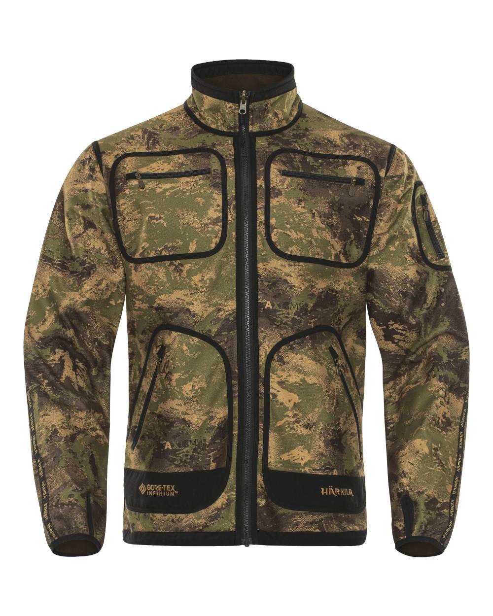 Willow Green Axis Forest colour Harkila Kamko Limited Edition Fleece Jacket on white background 