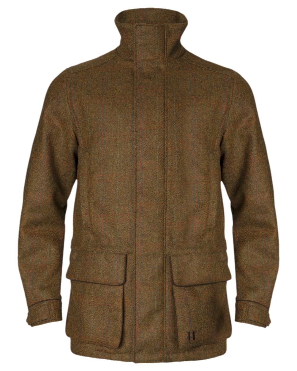 Terragon Brown Coloured Harkila Kenmore GTX Jacket on white background 