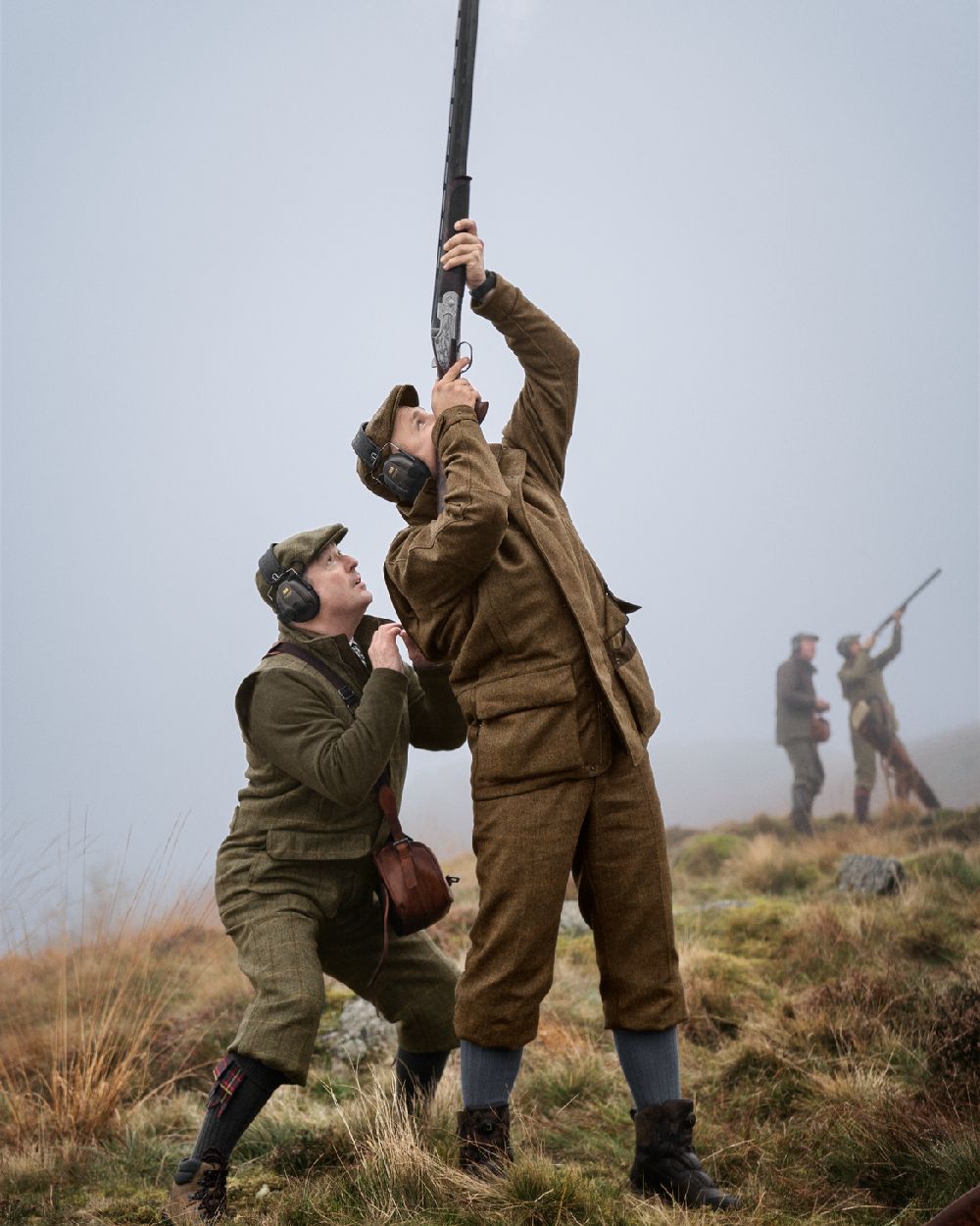 Terragon Brown Coloured Harkila Kenmore GTX Jacket on outdoor background 
