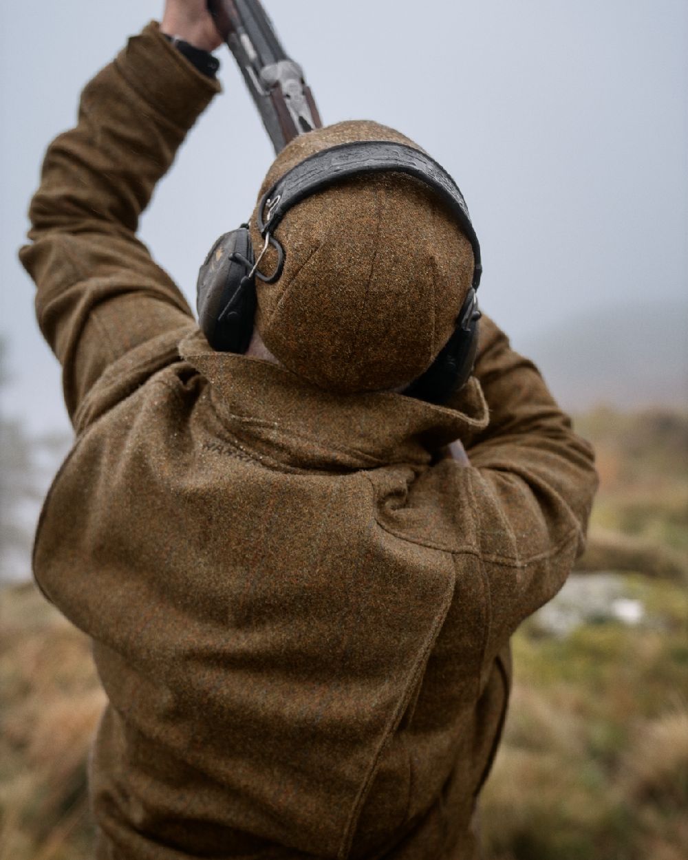 Terragon Brown Coloured Harkila Kenmore GTX Jacket on outdoor background 
