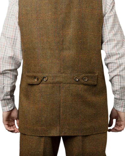 Terragon Brown Coloured Harkila Kenmore Shooting Waistcoat on white background 