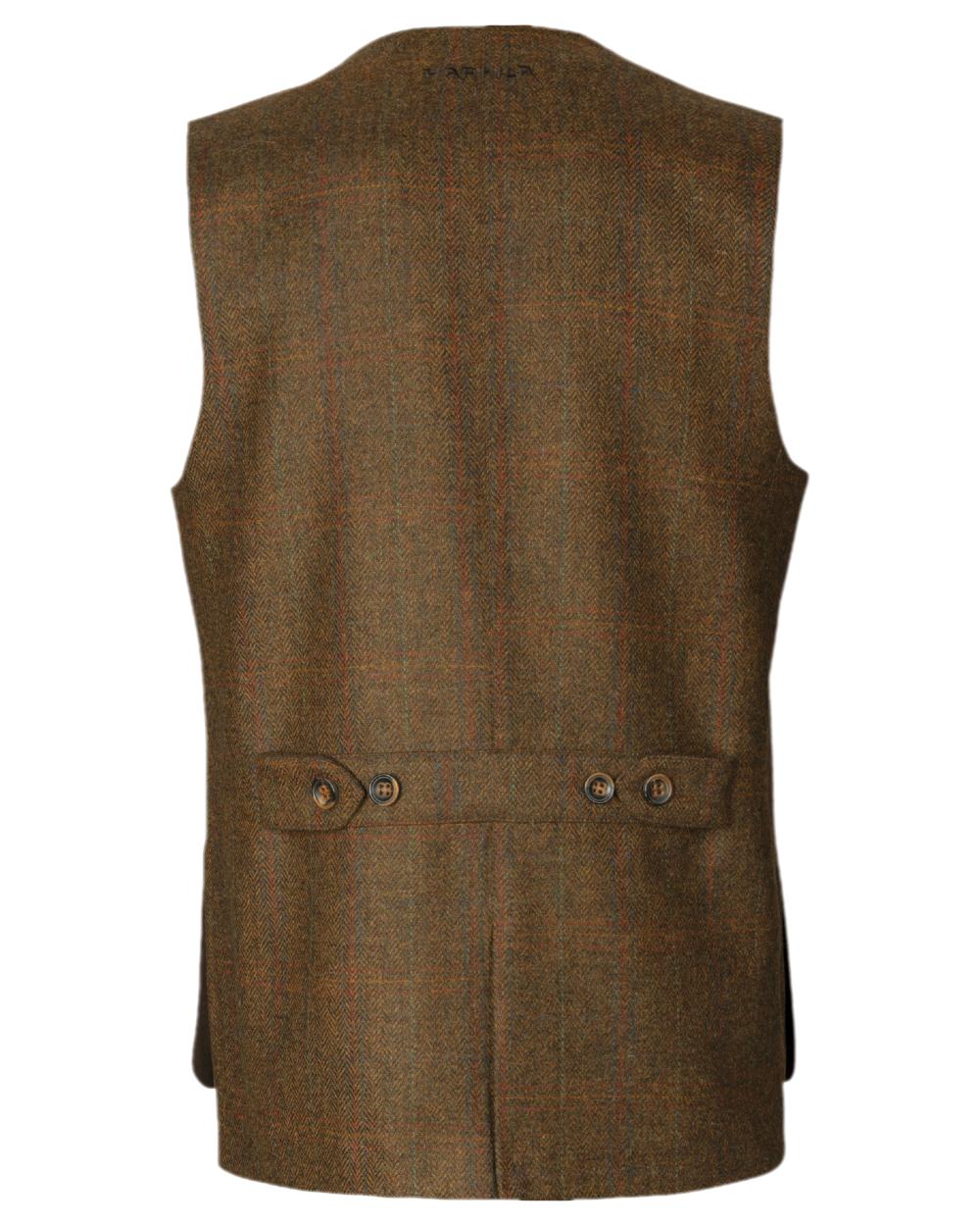 Terragon Brown Coloured Harkila Kenmore Shooting Waistcoat on white background 