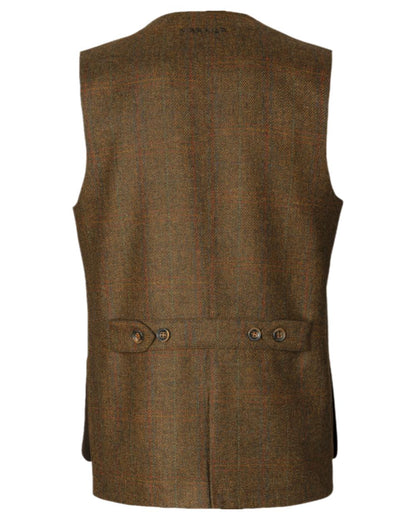 Terragon Brown Coloured Harkila Kenmore Shooting Waistcoat on white background 