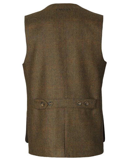 Terragon Brown coloured Harkila Kenmore Shooting Waistcoat on white background 