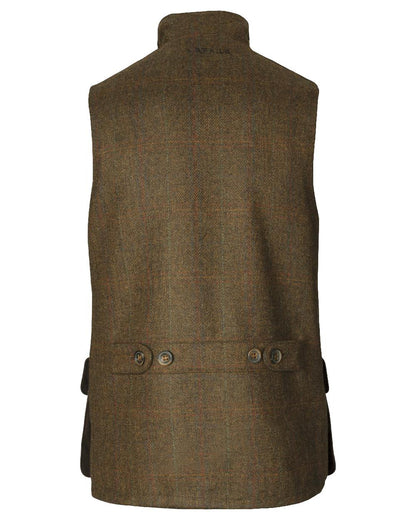 Terragon Brown coloured Harkila Kenmore Waistcoat on white background 