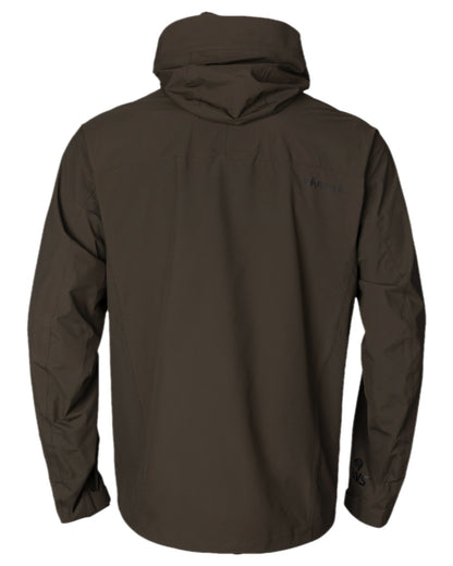 Willow Green Coloured Harkila Logmar HWS Packable Jacket on white background 