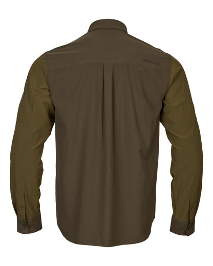 Dark Olive Willow Green Coloured Harkila Kenmore Cl. Flat Cap on white background 