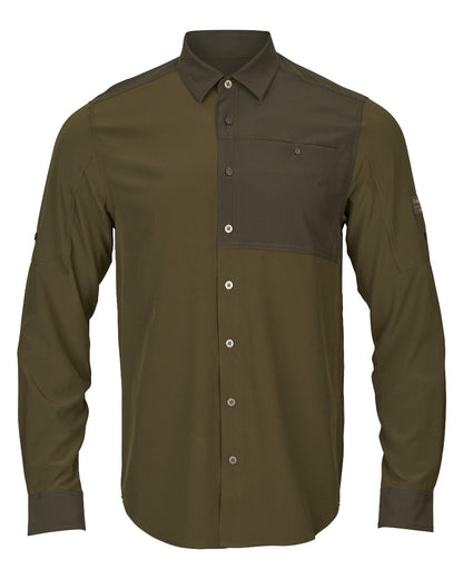 Dark Olive Willow Green Coloured Harkila Kenmore Cl. Flat Cap on white background 