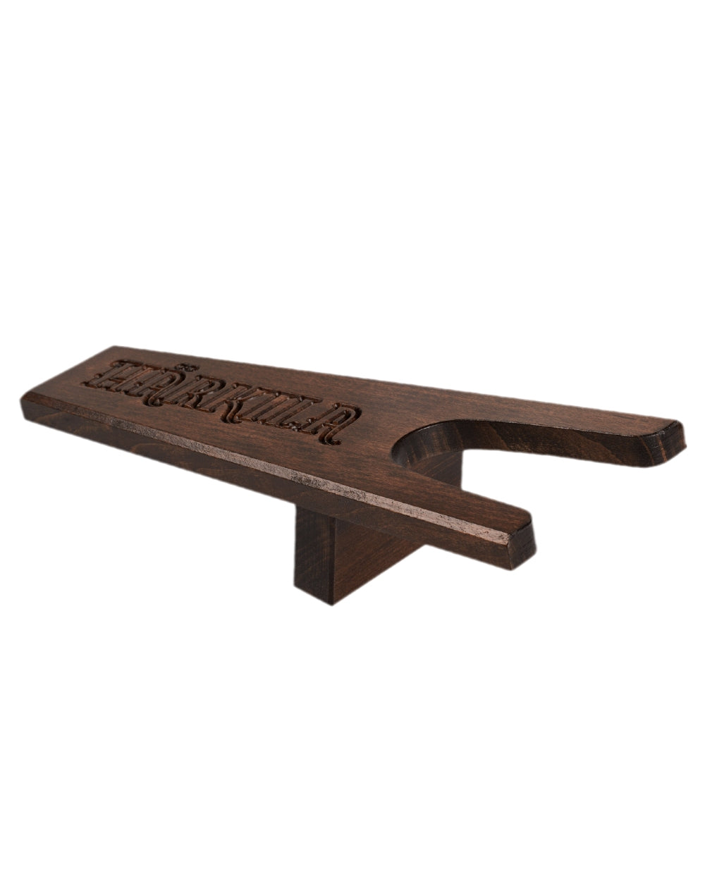 Brown Coloured Harkila Logo Bootjack on white background 