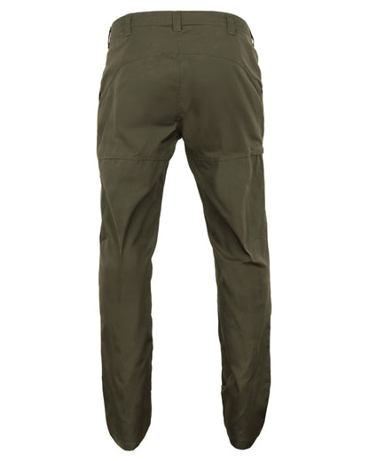 Willow Green coloured Harkila Mens Fjell Ace Trousers on white background 