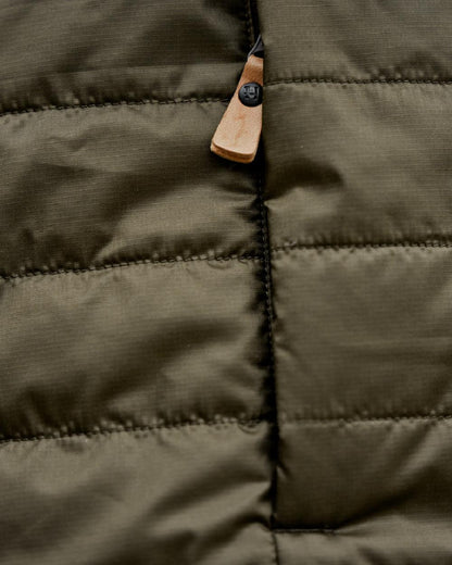 Willow Green Sea Blue Coloured Harkila Mens Kalix HSP Jacket on blurry background 