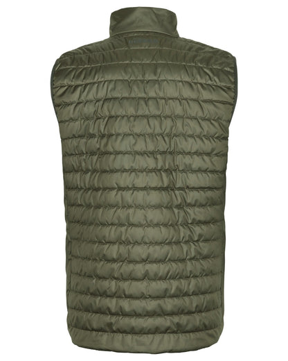 Willow Green Shadow Brown coloured Harkila Mens Kalix HSP Waistcoat on white background 