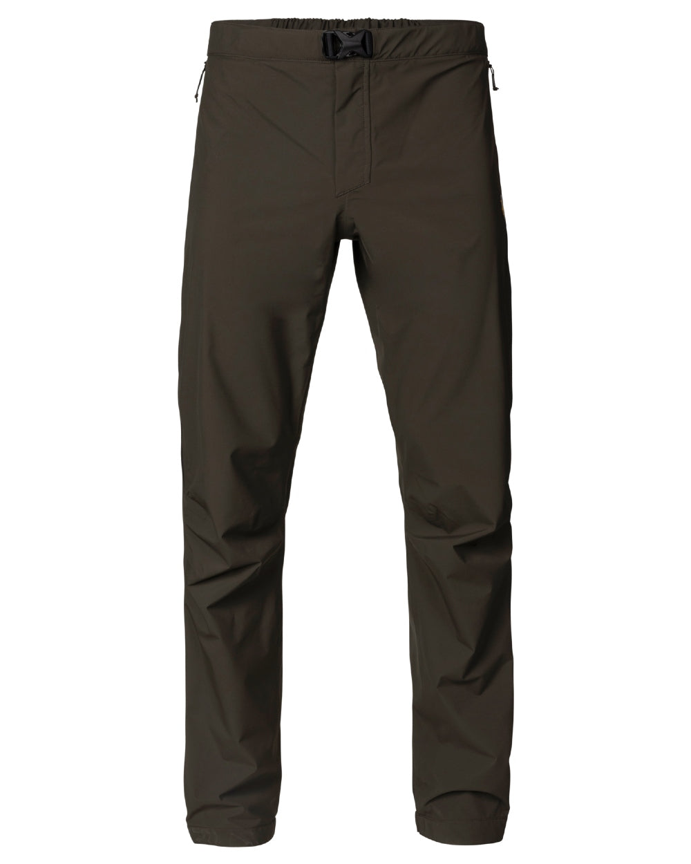 Willow Green coloured Harkila Mens Logmar HWS Packable Trousers on white background 