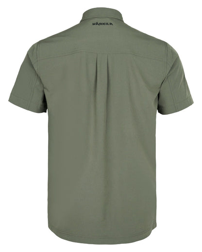 Grape Leaf coloured Harkila Mens Trek Short Sleeve Shirt on white background 