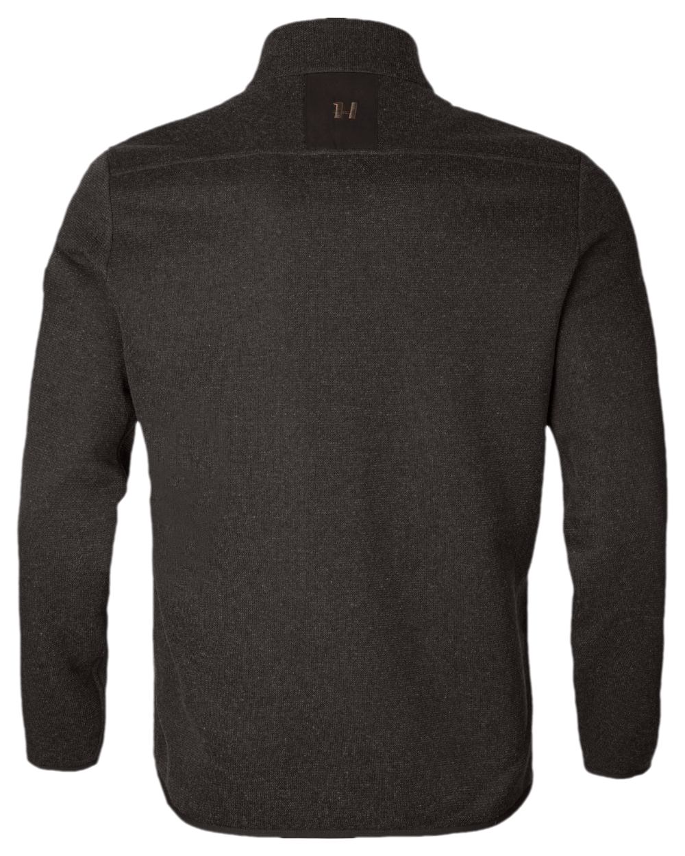 Shadow Brown Coloured Harkila Metso Full Zip Fleece Jacket on white background 