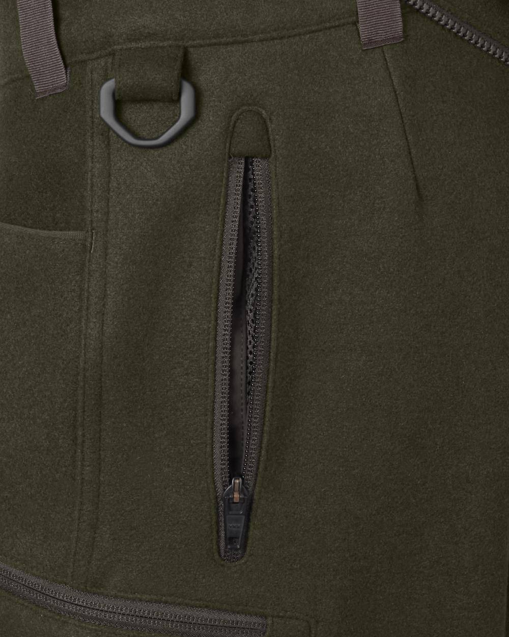 Willow Green Harkila Metso Hybrid Trousers on white background 