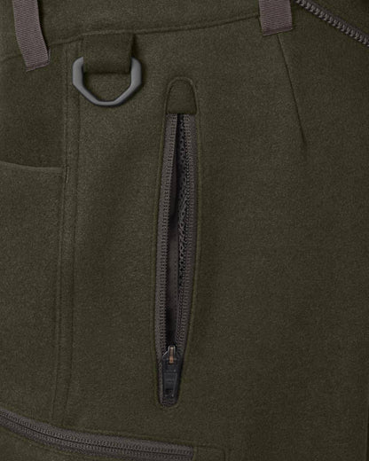 Willow Green Harkila Metso Hybrid Trousers on white background 