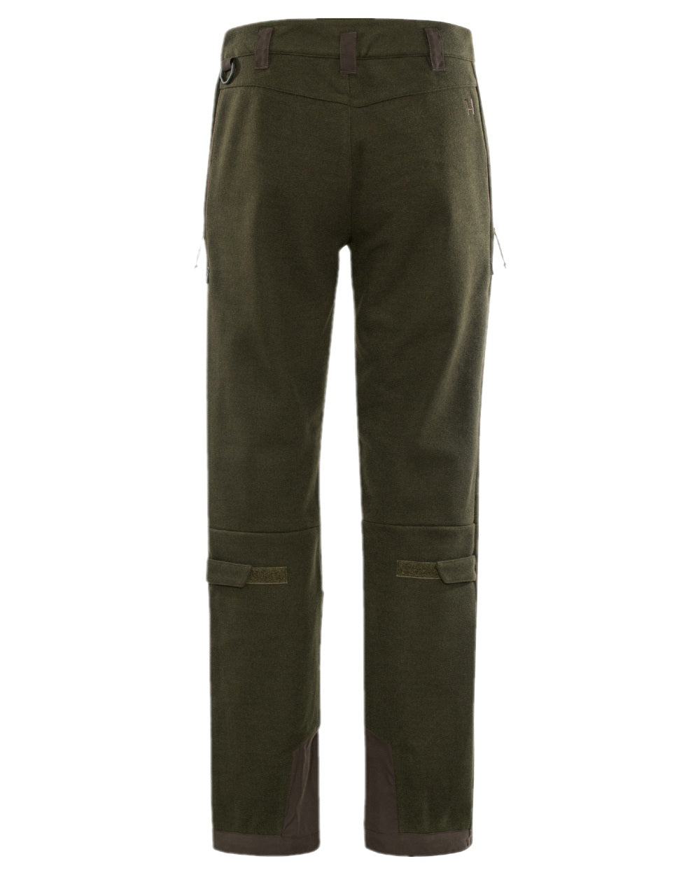 Willow Green Coloured Harkila Metso Womens Hybrid Trousers on white background 