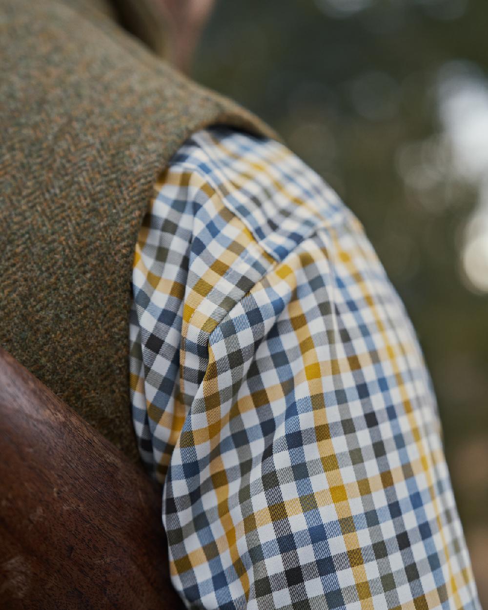 Grape Leaf Coloured Harkila Milford Shirt on outdoor background 