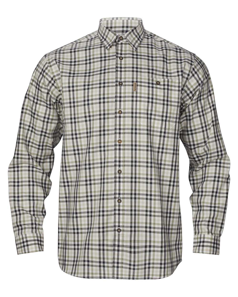Rosin Deep Well Coloured Harkila Milford Shirt on white background 