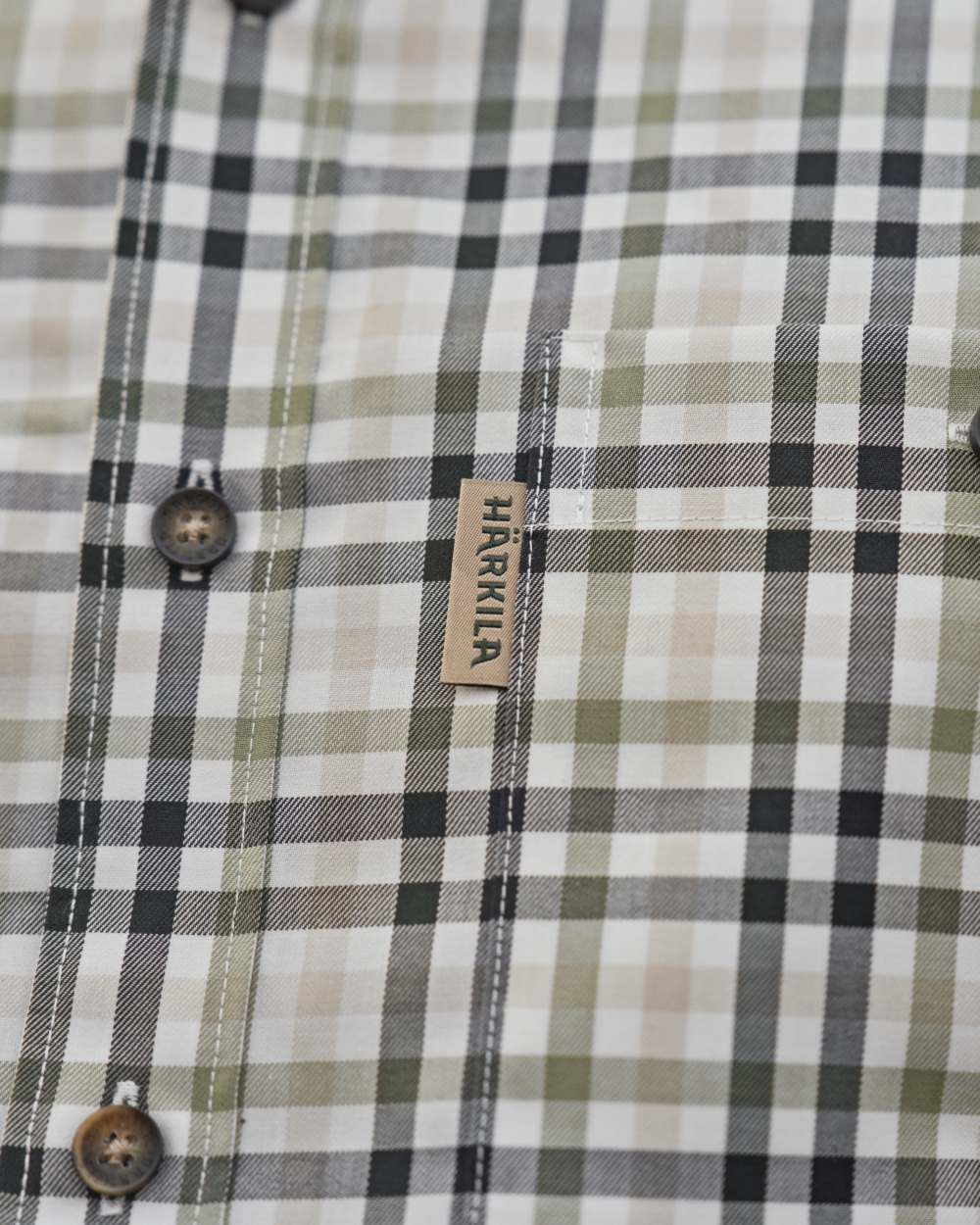 Rosin Deep Well Coloured Harkila Milford Shirt on white background 