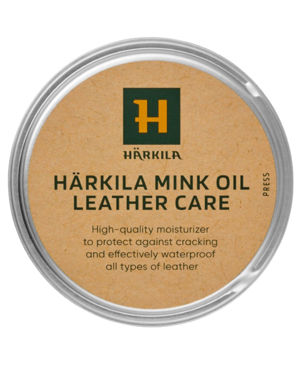 Neutral Coloured Harkila Mink Oil Leather Care 170 ml on white background 