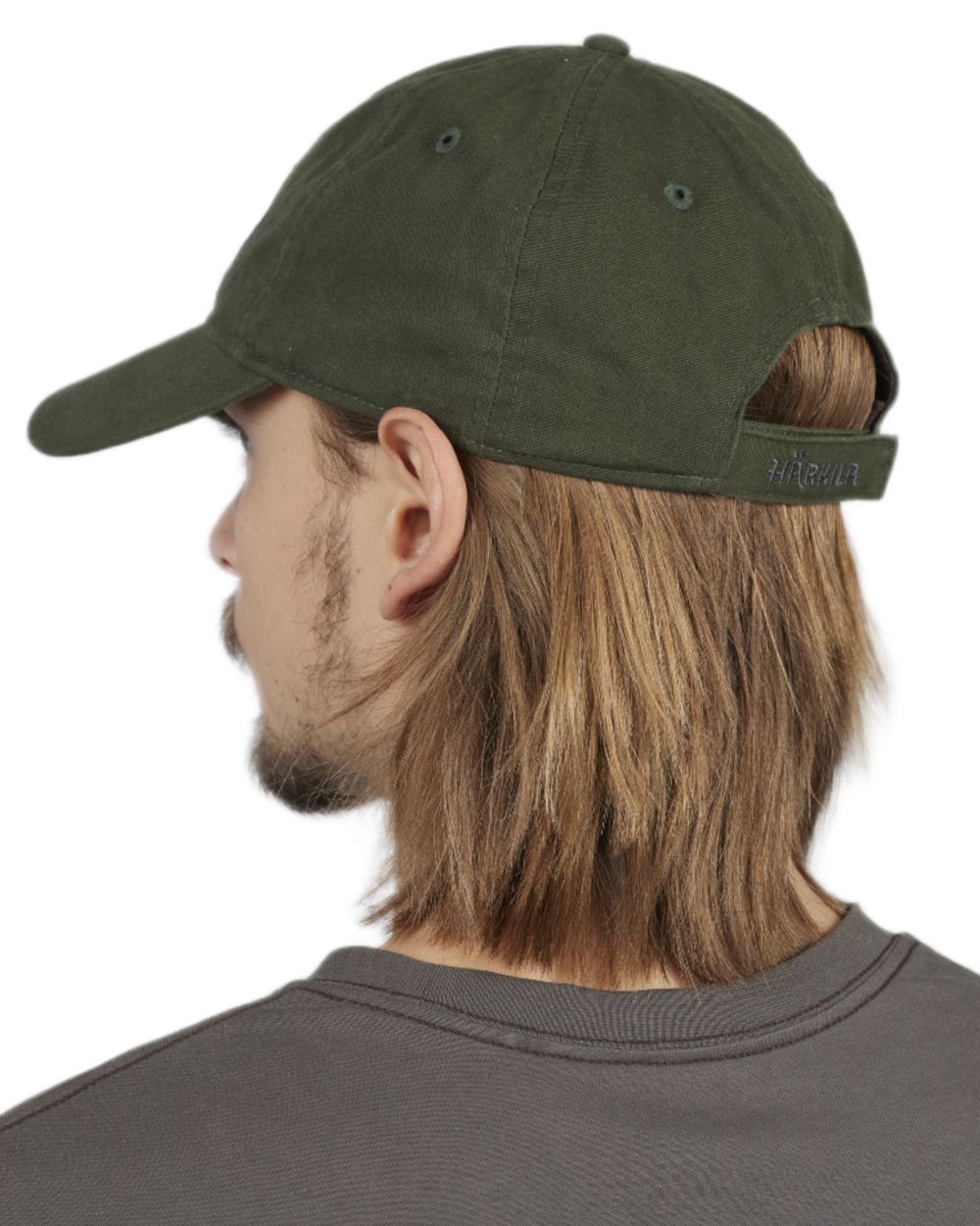 Duffel Green Coloured Harkila Modi Cap on white background 