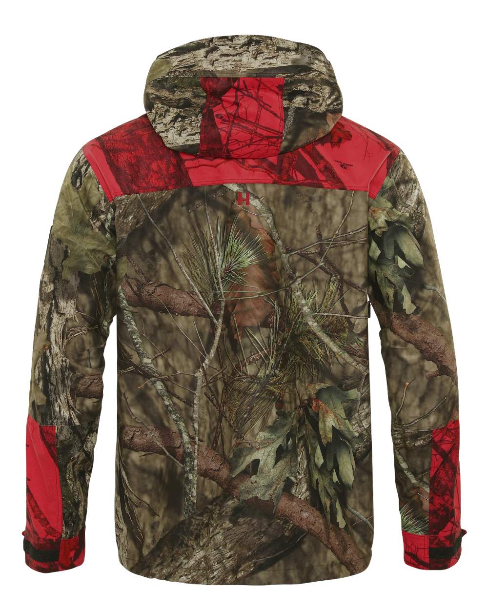 Mossy Oak Break-Up Country Mossy Oak Red coloured Harkila Moose Hunter 2.0 GTX Jacket on white background 