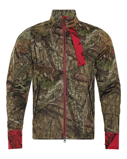 Mossy Oak Break Up Country Mossy Oak Red coloured Harkila Moose Hunter 2.0 WSP Jacket on white background 