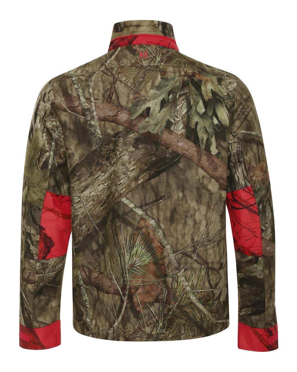 Mossy Oak Break Up Country Mossy Oak Red coloured Harkila Moose Hunter 2.0 WSP Jacket on white background 