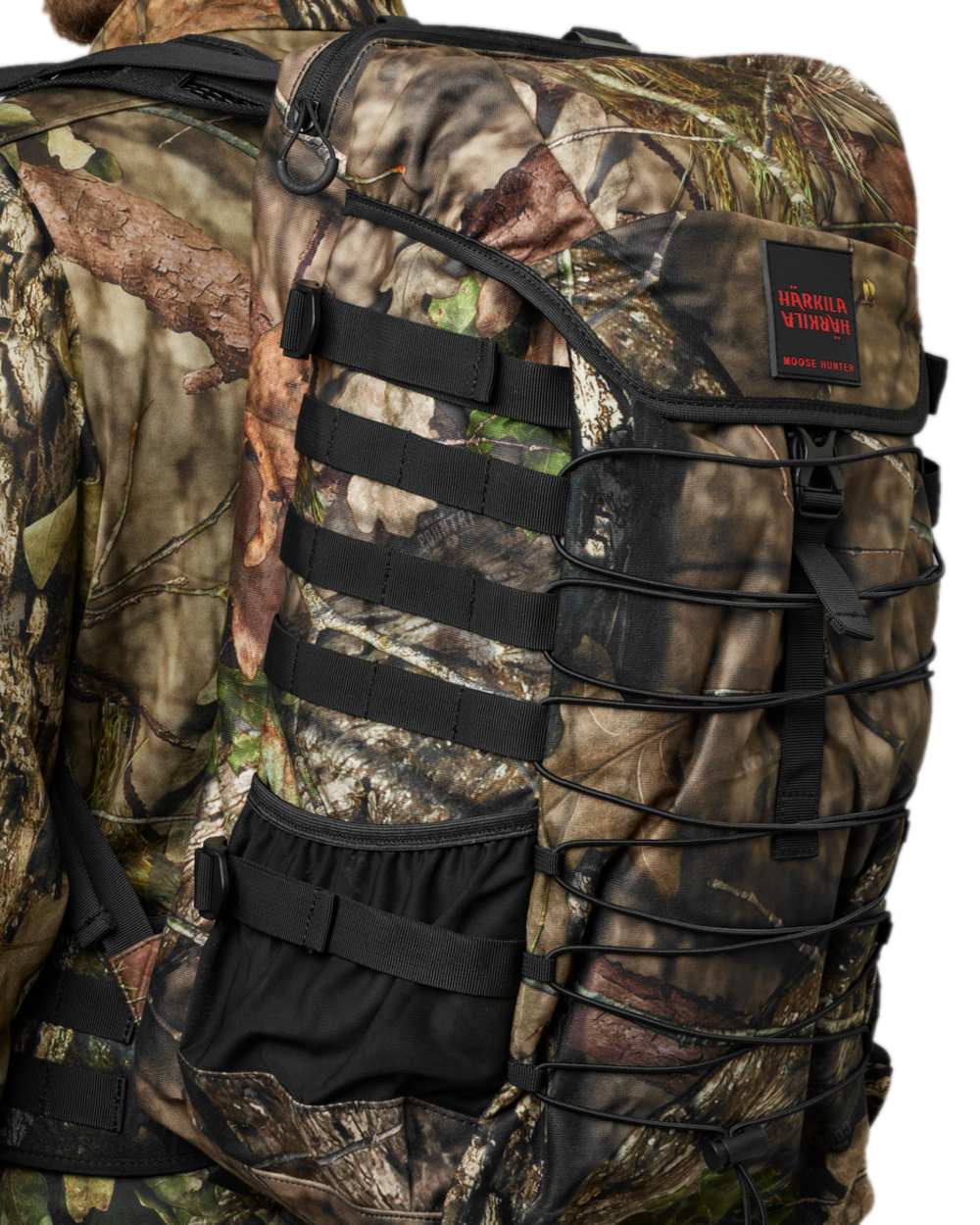 Mossy Oak Breakup Country Coloured Harkila Moose Hunter 2.0 Backpack on white background 
