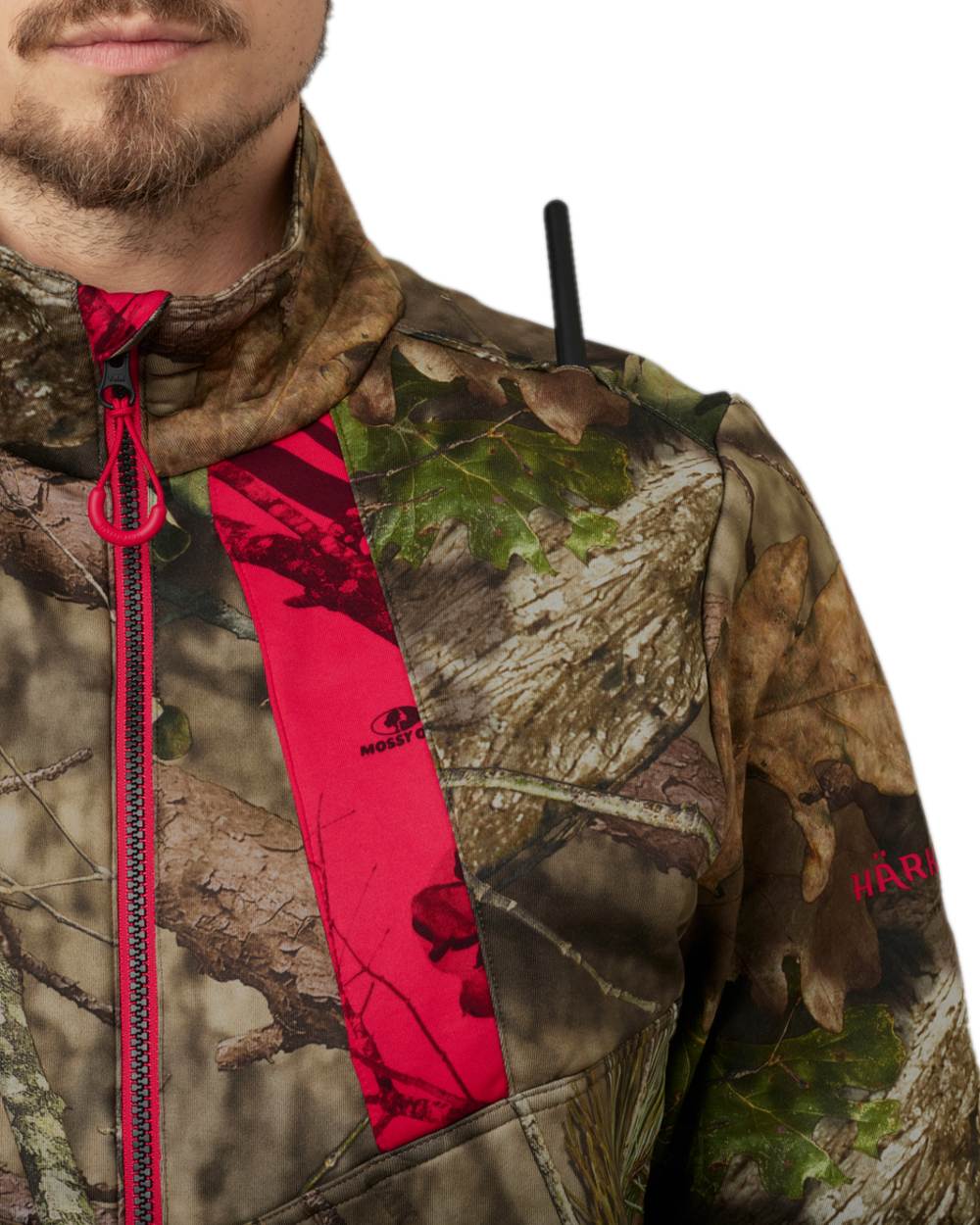 Mossy Oak Break-Up Country Coloured Harkila Moose Hunter 2.0 Fleece Jacket on white background 