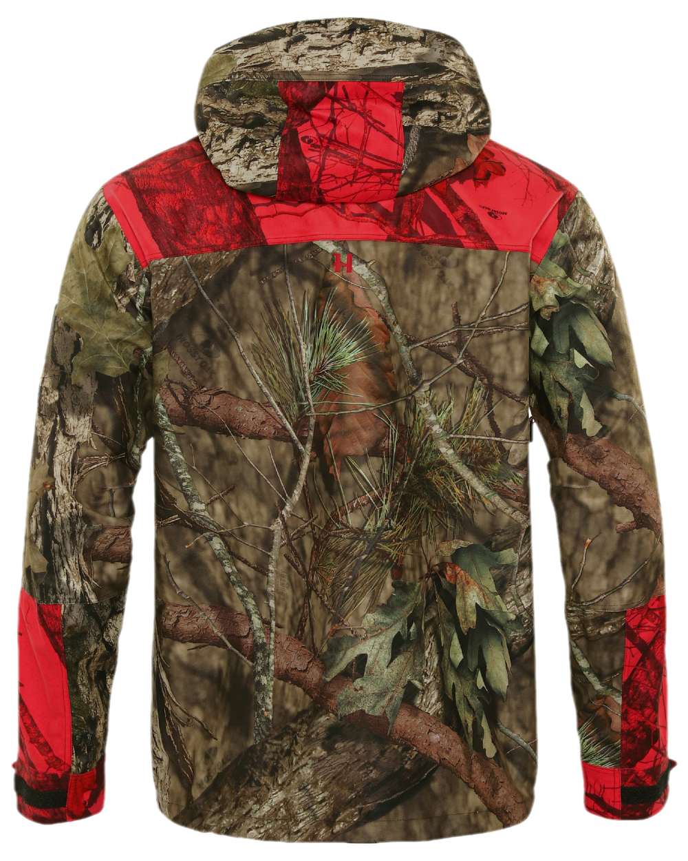Mossy Oak Break-Up Country Mossy Oak Red Coloured Harkila Moose Hunter 2.0 GTX Jacket on white background 