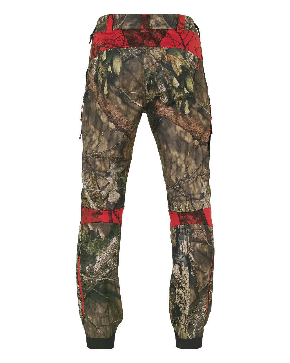 Mossy Oak Break Up Country Red coloured Harkila Moose Hunter 2.0 Light Trousers on white background