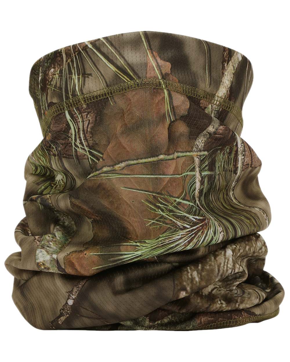 MossyOak Break-Up Country Coloured Harkila Moose Hunter 2.0 Neck Gaiter on white background 