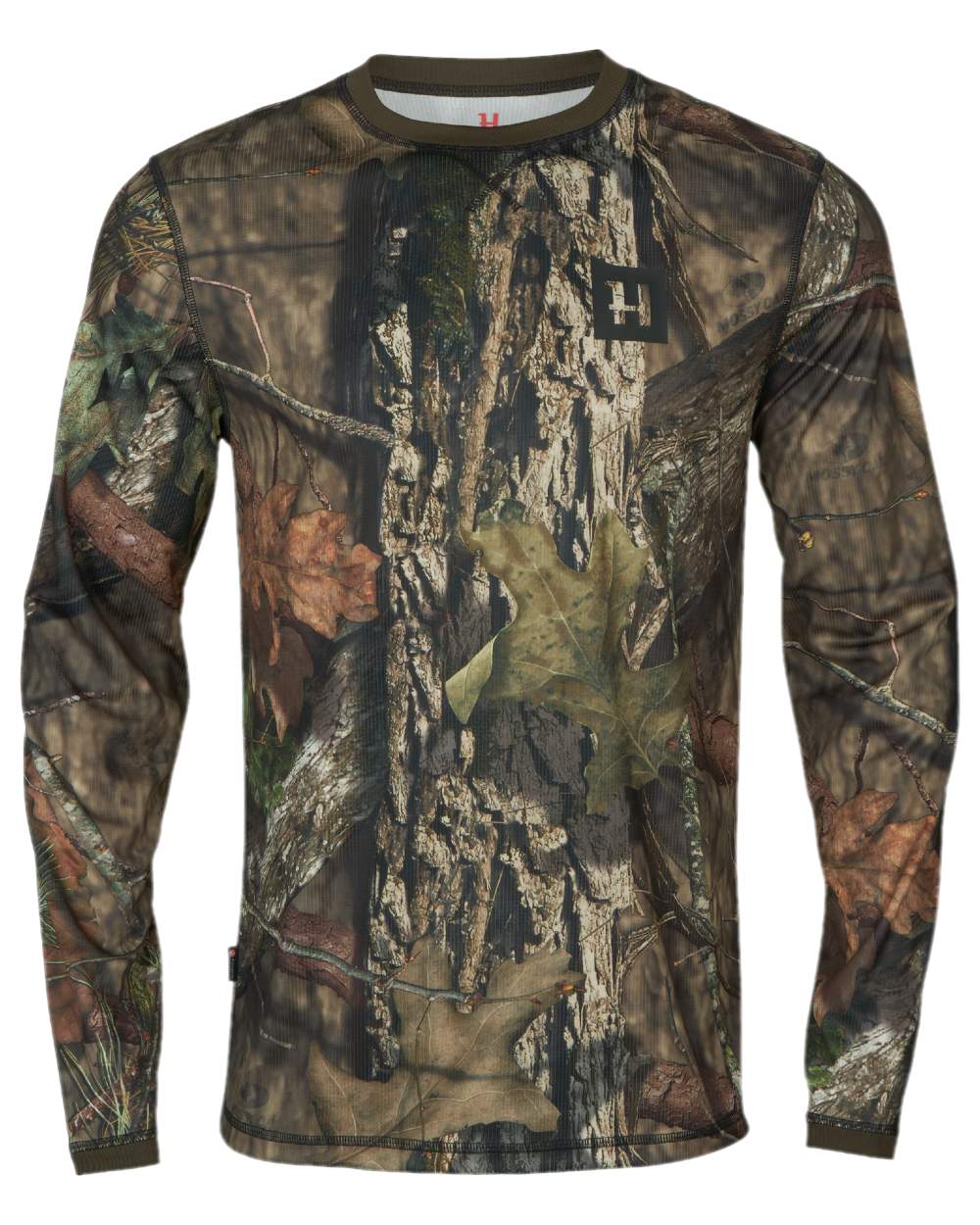Mossy Oak Break-Up Country Coloured Harkila Moose Hunter 2.0 T-Shirt on white background 