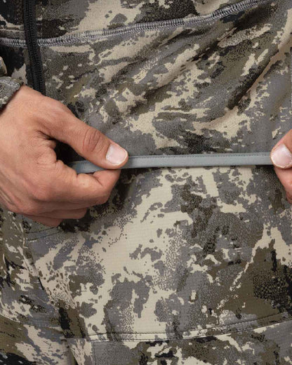 AXIS Mountain Coloured Harkila Mountain Hunter Expedition Fleece Hoodie on white background 