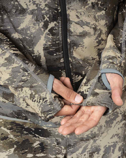 AXIS Mountain Coloured Harkila Mountain Hunter Expedition Fleece Hoodie on white background 