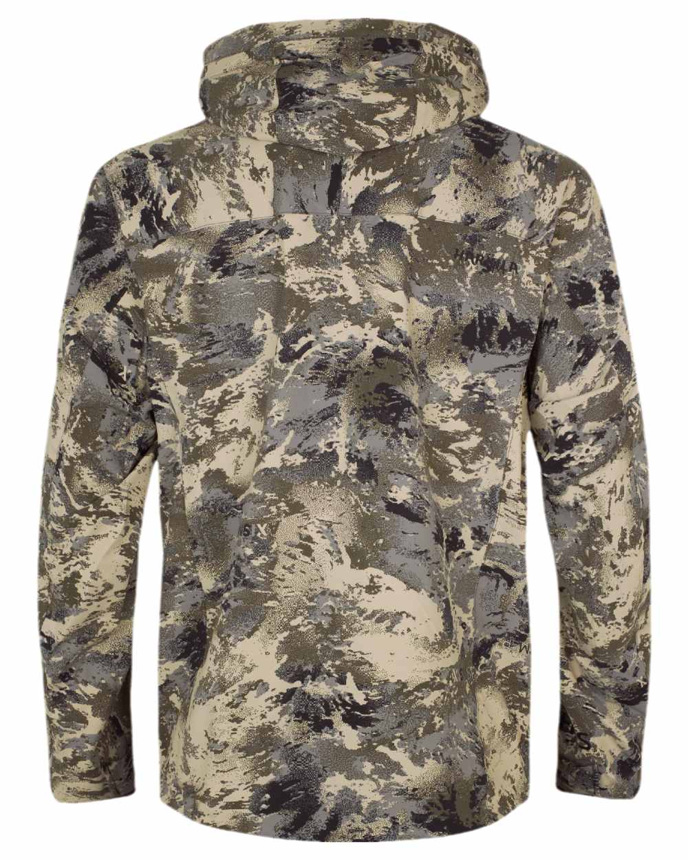 AXIS Mountain Coloured Harkila Mountain Hunter Expedition HWS Packable Jacket on white background 